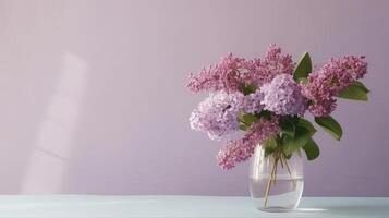 Lilac flower bouquet. Illustration photo