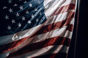 USA flag background. Illustration photo