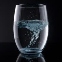 Glass of clean water. Illustration photo