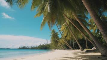 Tropical beach background. Illustration photo