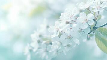 Spring blossom trees background. Illustration photo