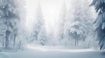 Winter Christmas Forest Background. Illustration photo