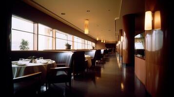 Luxury Restaurant Interior. Illustration photo