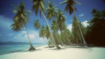 Tropical beach background. Illustration photo