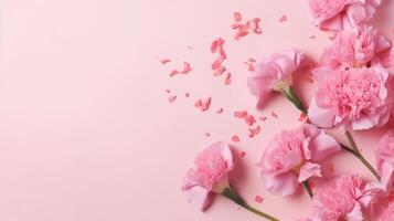 pink flower on background photo