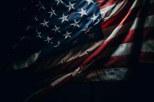 USA flag background. Illustration photo