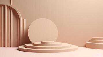 Abstract podium for products ads. Illustration photo