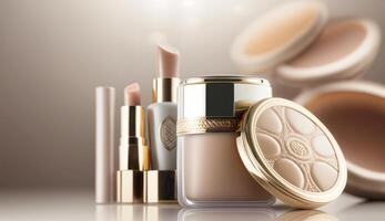 Luxury cosmetic products. Illustration photo