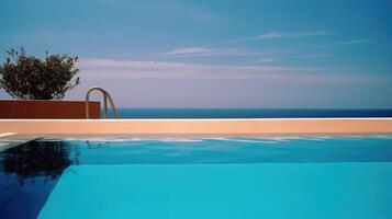 Luxury pool. Illustration photo