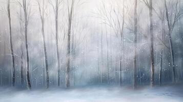 Winter Christmas Forest Background. Illustration photo