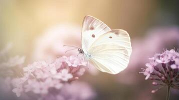 Natural background with butterfly. Illustration photo