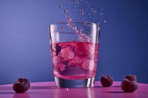 Berry juice background. Illustration photo