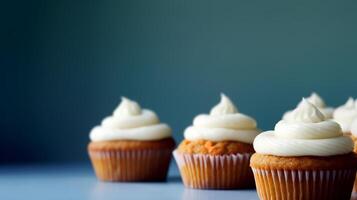 Carrot cupcake background. Illustration photo