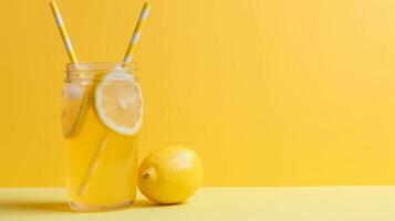 Cool lemonade background. Illustration photo