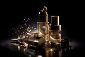 Luxury cosmetic products. Illustration photo