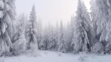 Winter Christmas Forest Background. Illustration photo