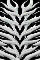 Monochrome Patterned Zebra Art Illustration photo