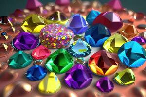 The Art of Gemstone Design Graphic Illustrations and Patterns photo