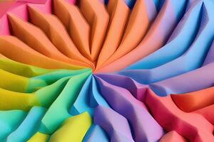Colorful Origami Cutouts - Creative Artistic Concept for Decoration photo