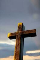 Heavenly Beauty - The Holy Cross against a Cloudy Sky photo