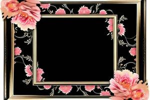 Boda invitación modelo con elegante floral diseño foto