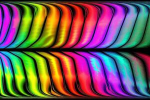 Vibrant Waves of Color - Abstract Illustration for Creative Design photo