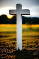 Nature's Sanctuary - A Wooden Church Amidst the Grassland photo