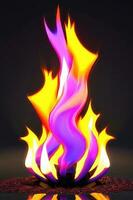 Heat Wave - A Bright and Colorful Motion of Fire and Swirls photo