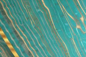 aqua and golden color wavey style art photo