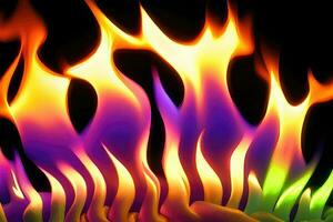 Abstract Fire - A Vibrant and Glowing Background of Burning Elements photo