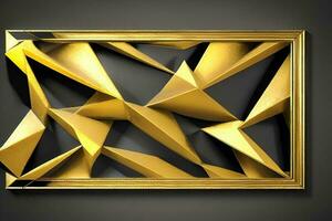 Futuristic Geometric Shapes - A Metallic Grey Background photo