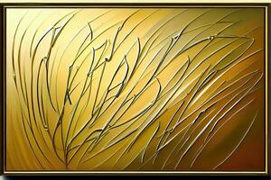 golden color textured background with bokeh effect photo