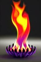 Heat Wave - A Bright and Colorful Motion of Fire and Swirls photo