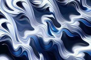 white and blue wave fluid style art for illustration photo