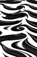 Monochrome Patterned Zebra Art Illustration photo