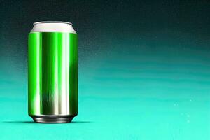 Canned Alcohol Illustration with Metal Tab photo