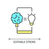 Using power of familiarity in design RGB color icon. Real world scenes. App usability. User experience. Isolated vector illustration. Simple filled line drawing. Editable stroke