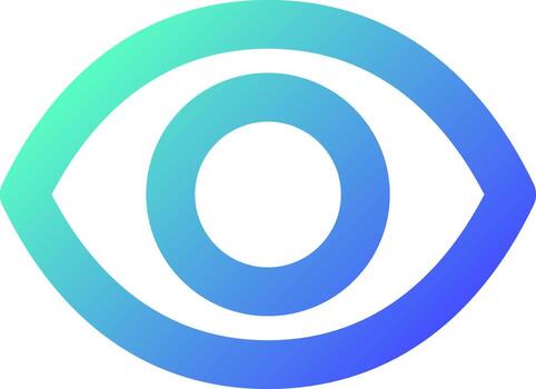 Seen pixel perfect gradient linear ui icon. Recently viewed. Wide opened eye. Reading status. Line color user interface symbol. Modern style pictogram. Vector isolated outline illustration