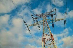 Electricity power pylon photo