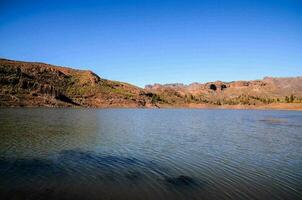 Dark Water Lake in Gran Canaria Canary Islands Spain photo