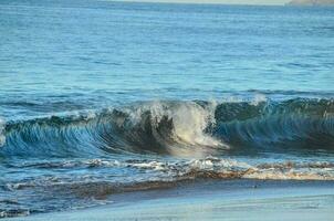 Sea with waves photo