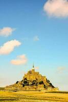 Le Mont Saint-Michel tidal island, Normandy, northern France photo