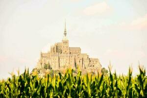 Le Mont Saint-Michel tidal island, Normandy, northern France photo