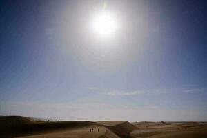 Scenic sand dunes view photo