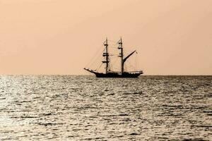 A ship on the sea photo