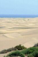 Scenic sand dunes view photo