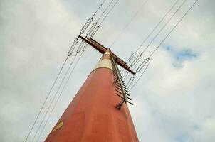 Electricity power pylon photo