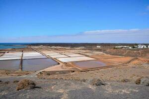 Salt Flats in the Canary Islands photo