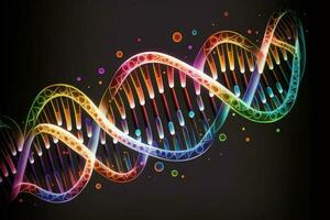 DNA gel run science and research abstract background line pattern design AI Generated photo