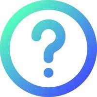 Question mark pixel perfect gradient linear ui icon. Identify unknown device. Support page. Fix problem. Line color user interface symbol. Modern style pictogram. Vector isolated outline illustration